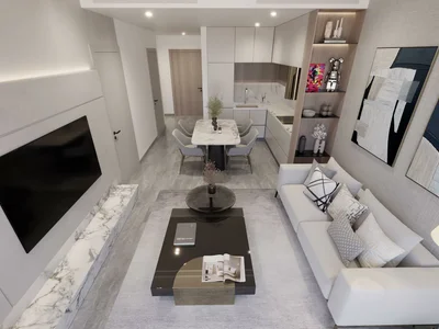 Wohnanlage Modern apartments with private pools, in a multi-storey residential complex with developed infrastructure, JVC, Dubai, UAE