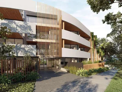 Complexe résidentiel New residential complex of villas and apartments on the ocean shore in Nusa Dui, Bali, Indonesia