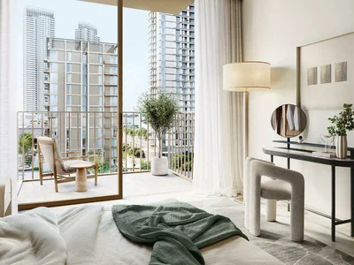 Complejo residencial New Oria Residence with a garden and swimming pools near the canal, Ras Al Khor, Dubai, UAE