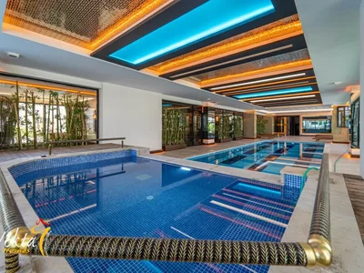Zespół mieszkaniowy Furnished 1+1 apartments in Yekta Alara Park complex.