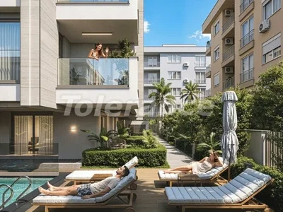 Complexe résidentiel Nouveaux appartements 2+1 et duplex 3+1 à Muratpaşa, Antalya à seulement sept cents mètres de la mer