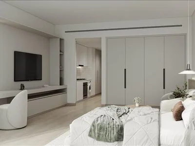 Жилой комплекс Новая резиденция Ghaff Land с бассейном недалеко от аэропорта, Dubai Studio City, Дубай, ОАЭ