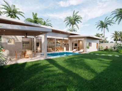 Wohnanlage New residential complex of villas with swimming pools close to all infrastructure, Maenam, Samui, Thailand