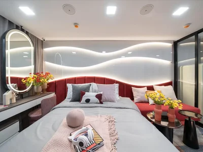 Complejo residencial Residential complex with a large swimming pool, a spa and a co-working area, Bangkok, Thailand