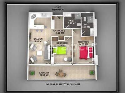 Wohnanlage Einzigartiges Hotelprojekt in Kargicak, Alanya