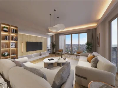 Wohnanlage New residence with a swimming pool, a green area and a sunbathing area close to schools and a metro station, Istanbul, Turkey