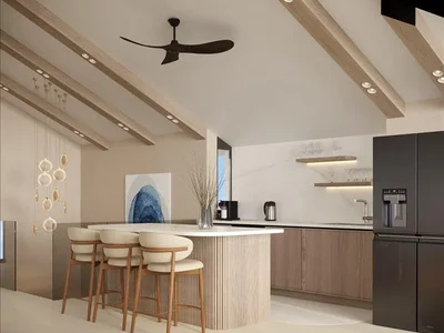 Wohnanlage New complex of villas with swimming pools and panoramic views close to the beaches, Samui, Thailand