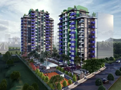 Wohnanlage Residential complex with swimming pool, 900 metres to the sea, Mersin, Turkey