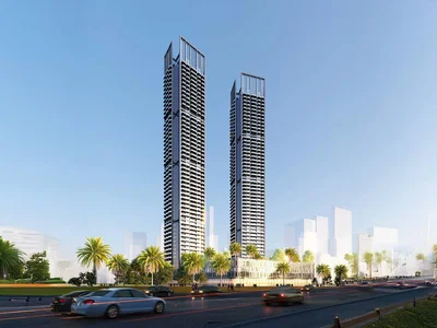 Complejo residencial New complex of furnished apartments Ananda Residences with a swimming pool and sports grounds, Motor City, Dubai, UAE