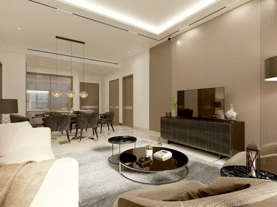Complexe résidentiel New high-rise residence Seahaven Tower C with a swimming pool and a lounge area, Nad Al Sheba 1, Dubai, UAE
