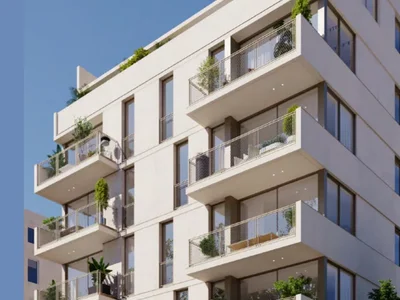 Quartier résidentiel Tel aviv au pied de la mer .
