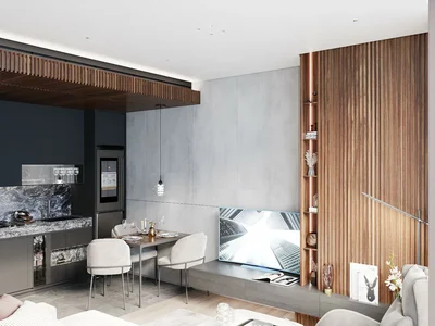 Wohnanlage New residence with a cinema and a fitness center near metro and metrobus stations, Beşiktaş, Istanbul, Turkey