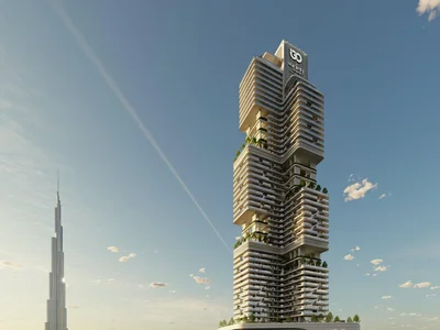 Wohnanlage Society House complex with rooftop terrace, rooftop bar and four gardens with panoramic views of the city centre, Downtown Dubai, Dubai, UAE