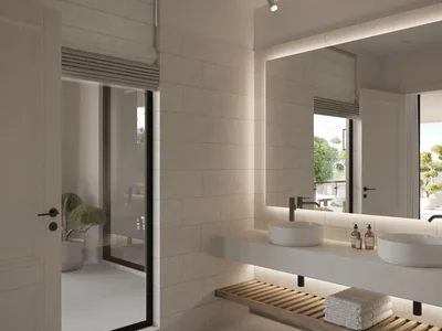 Residential complex New residential complex of two-level villas with swimming pools a few steps from the sea, Samui, Thailand
