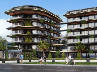 Wohnanlage New premium residence with 5-star services, 230 meters from the sea, Kestel, Turkey