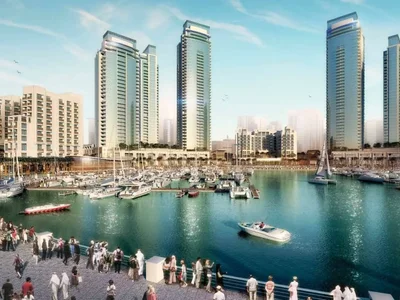 Жилой комплекс Высотная резиденция премиум класса Creek Residences рядом с причалом для яхт, Dubai Creek Harbour, Дубай, ОАЭ
