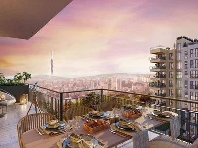 Complejo residencial Residential complex surrounded by park, near the International Financial Center, Istanbul, Turkey
