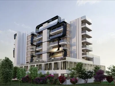 Zespół mieszkaniowy New residence Moonsa 2 with a swimming pool in the prestigious area of Dubai International City, Dubai, UAE
