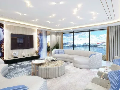 Complejo residencial New unique compex of villas, surrounded by the ocean, Kempinski Floating Palace (Neptune), Jumeirah, Dubai, UAE