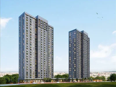 Zespół mieszkaniowy New residence with a swimming pool and a gym close to a metro station, Istanbul, Turkey