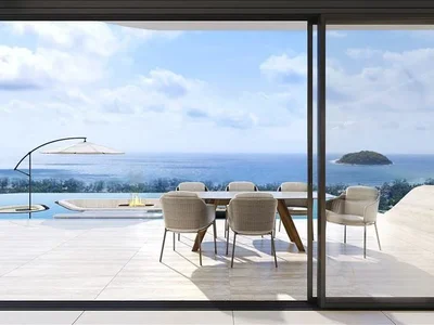 Complexe résidentiel New complex of villas with swimming pools and panoramic sea views, 600 meters from Kata Beach, Phuket, Thailand