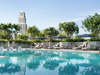 Complejo residencial New Oria Residence with a garden and swimming pools near the canal, Ras Al Khor, Dubai, UAE