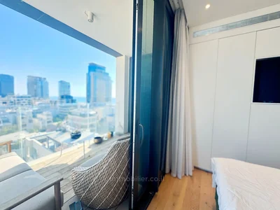 Dzielnica mieszkaniowa Appartement meuble et luxueux de 3 pieces a cote de la plage de geula a tel aviv