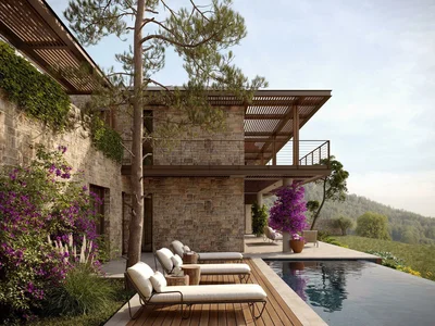 Residential complex New residence with a private beach and a spa close to the center of Bodrum, Turkey