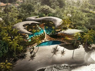Zespół mieszkaniowy Complex of apartments with 5-star services directly on the beach, Seseh, Bali, Indonesia
