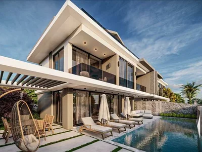 Wohnanlage New complex of furnished villas with a swimming pool and a spa at 250 meters from the promenade, Fethiye, Turkey