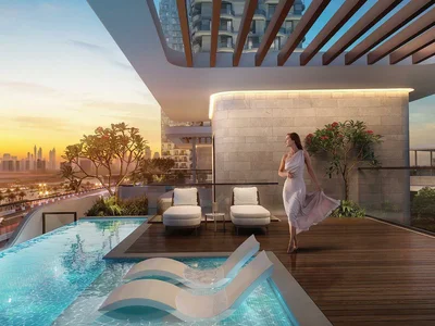 Complejo residencial New Takaya Residence with swimming pools and a so-working area near the autodrome, Motor City, Dubai, UAE