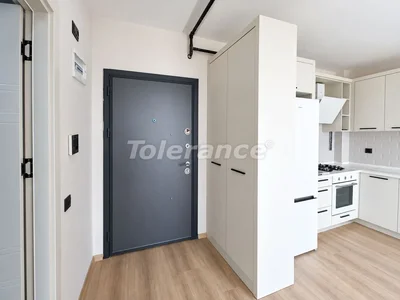 Complejo residencial New 1+1 apartment in Tece, Mersin, with household appliances and sea view