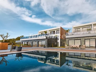 Zespół mieszkaniowy Apartments 1+1, 2+1, 3+1 in Çeşme, İzmir in a complex with a pool and sea view