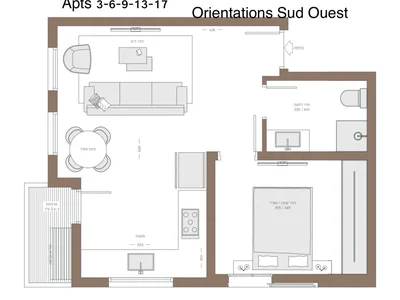 Barrio residencial Avec terrasse dans un immeuble neuf neuf projet de qualite renove