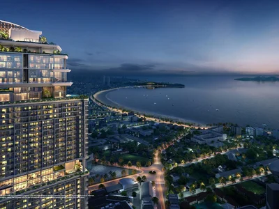 Wohnanlage New high-rise residence with swimming pools, co-working areas and gardens, Pattaya, Thailand