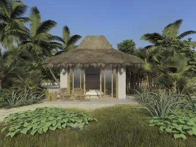 Aparthotel Villa project showcasing glamp villa
