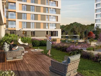 Wohnanlage New residence with a swimming pool and around-the-clock security near a metro station, Istanbul, Turkey