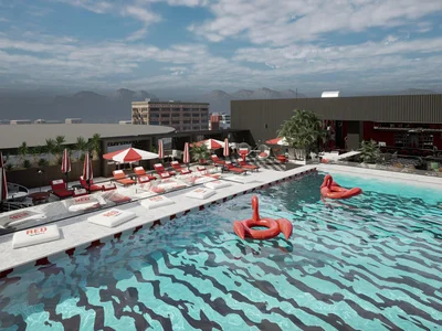 Residential complex Residence with a swimming pool, a restaurant and a roof-top bar, Izmir, Turkey