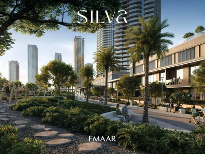 Complexe résidentiel New apartments in Silva high-rise complex, Dubai Creek Harbour area, UAE