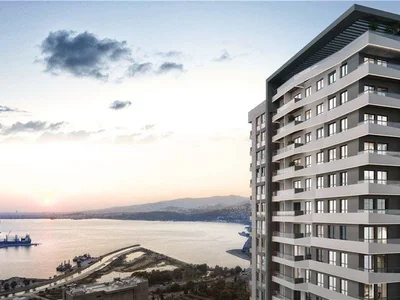 Residential complex New residence with a swimming pool at 300 meters from a metro station, Izmir, Turkey