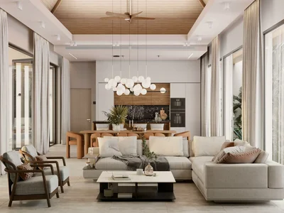 Wohnanlage New villas with swimming pools and lounge areas, Phuket, Thailand