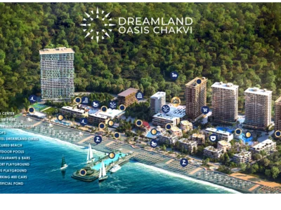 Aparthotel Dreamland Oasis Chakvi Kurortnaa rezidencia na pervoj linii Cernogo mora v 15 minutah ot Batumi