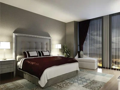 Wohnanlage New residence with a swimming pool close to international schools, a park and a highway, Istanbul, Turkey