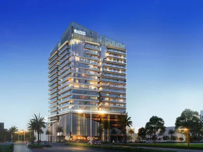 Residential complex New Ruby Residence with a swimming pool and a clubhouse close to the key highways, JVC, Dubai, UAE