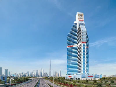 Complexe résidentiel High-rise residential complex Timez with a wide range of amenities in the Silicon Oasis area, Dubai, UAE