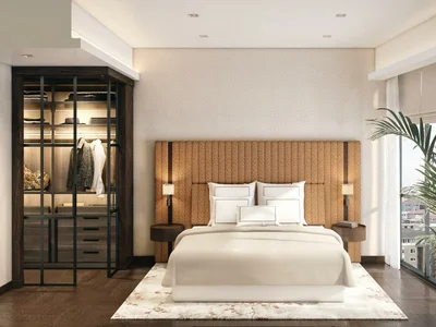 Zespół mieszkaniowy Furnished apartments with views of the Bosphorus and the city, in a building with swimming pool and restaurants, Şişli, Istanbul, Turkey