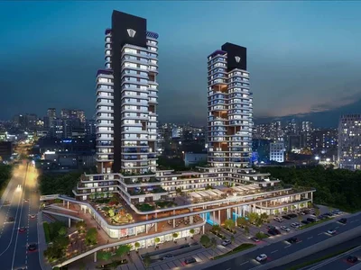 Zespół mieszkaniowy New residence with a swimming pool, restaurants and a shopping mall, Istanbul, Turkey