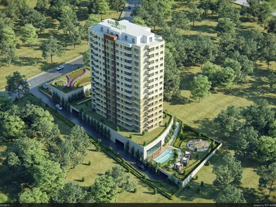 Wohnanlage New residence with a swimming pool and a tennis court in the prestigious central area, Istanbul, Turkey