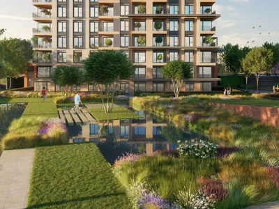 Wohnanlage New residence with swimming pools and green areas close to well-developed infrastructure, in one of the oldest and largest areas of Istanbul