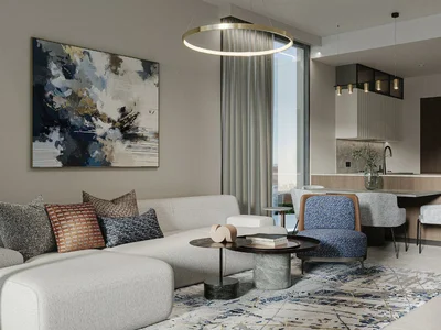 Wohnanlage New Mariott Residences with a swimming pool and a restaurant close to the canal and Jumeirah Beach, Business Bay, Dubai, UAE